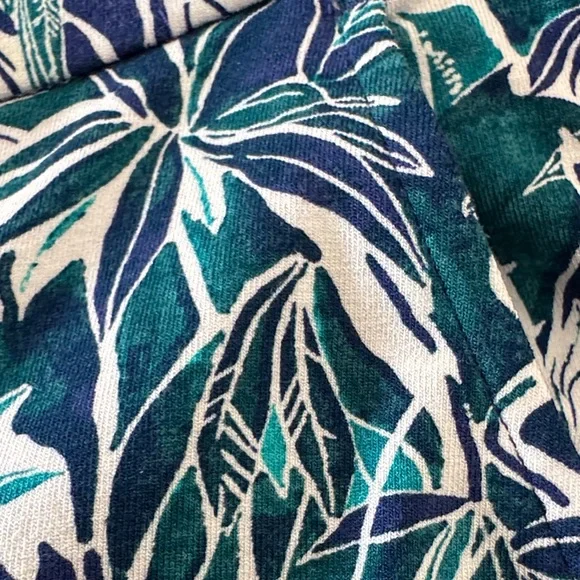 J.Jill Wearever Tropical Print Wide-leg Knit Crop Pants - Medium NWT - Picture 8 of 9